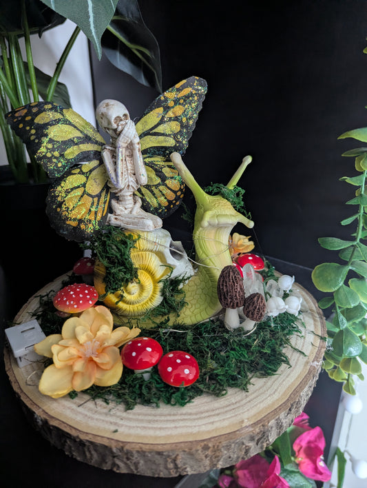 The Snail & The Faerie Figurine