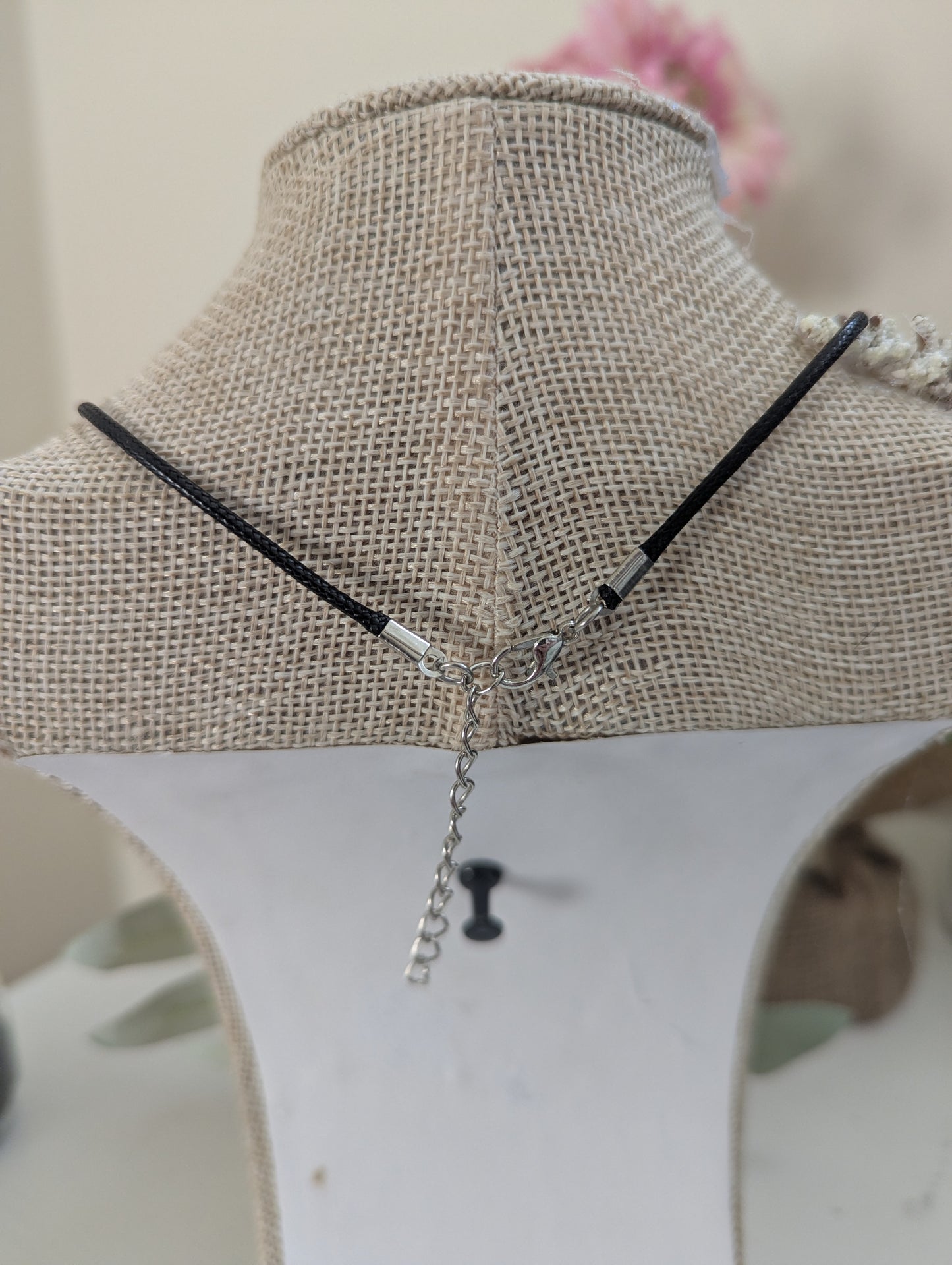 Lavender Potion Bottle Cord Necklace