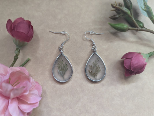 Elegant Fern - Silver Earrings (Grade C)